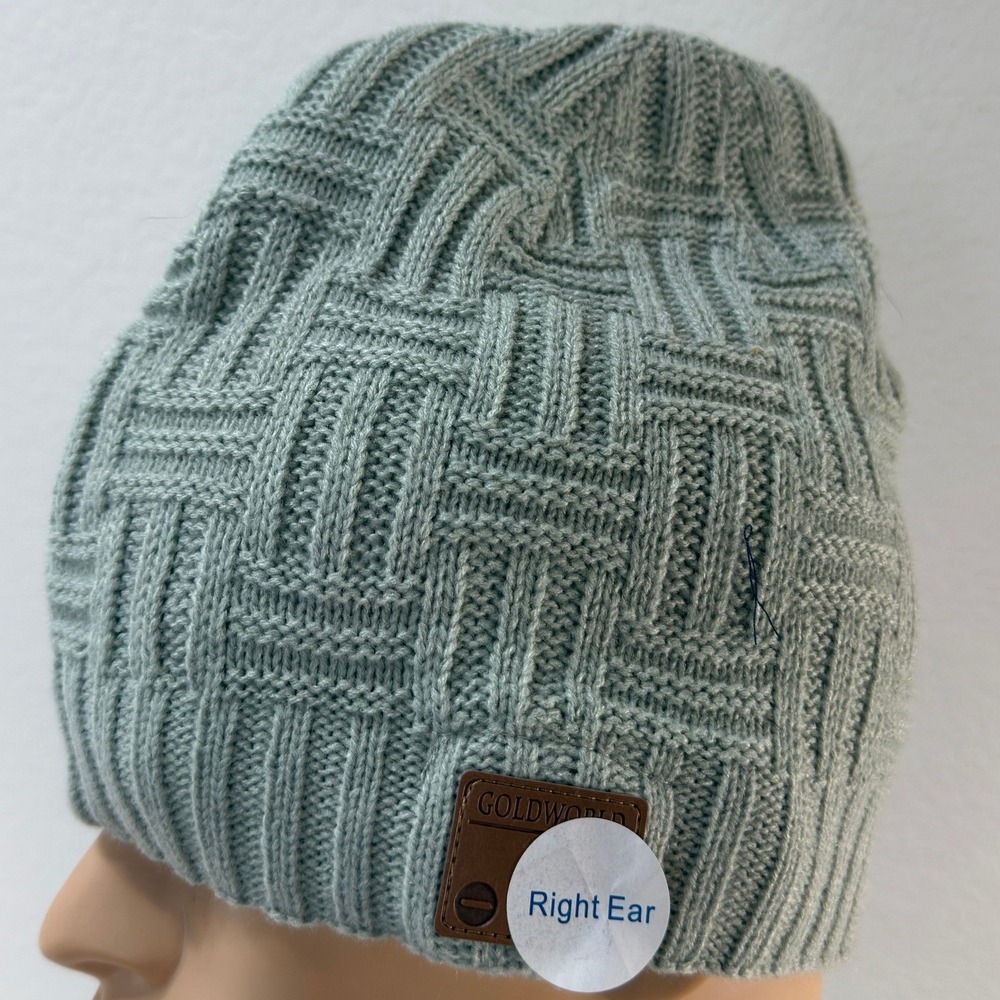 Goldworld Bluetooth Beanie Unisex One Size Sage Green Tech Gorpcore Outdoor